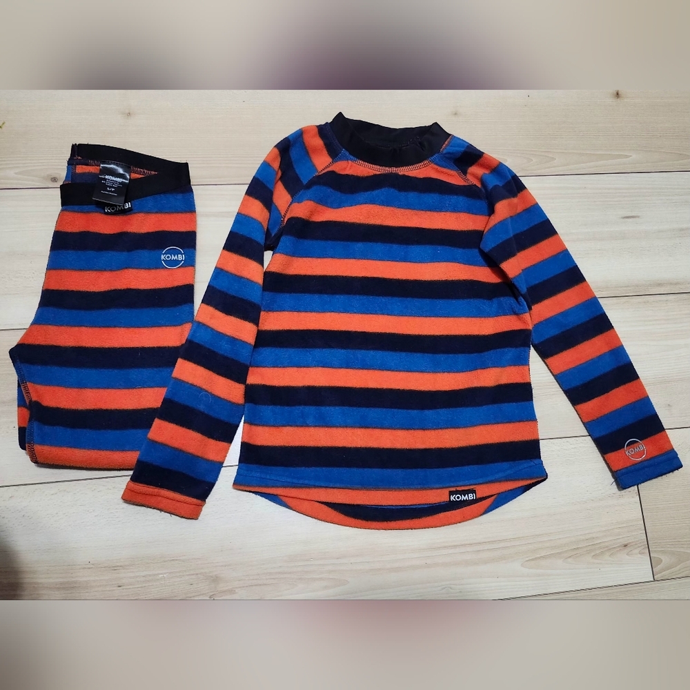 Kombi Kids Striped Matching Set - Blue and Orange